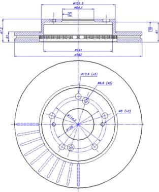 Remsa TB218148 - Тормозной диск unicars.by