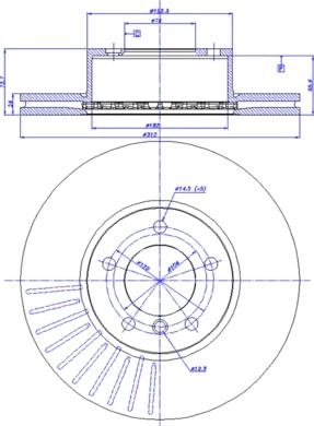 Dynamatrix DBD1717 - Тормозной диск unicars.by