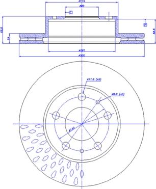 CONTITECH 24.0124-0138.1 - Тормозной диск unicars.by