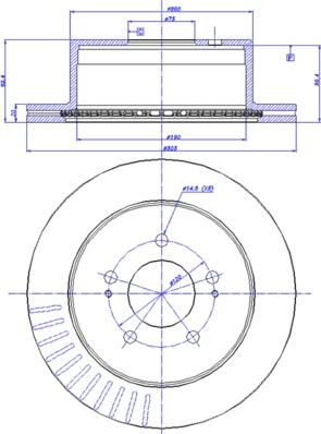 ATE 24.0120-0235.1 - Тормозной диск unicars.by