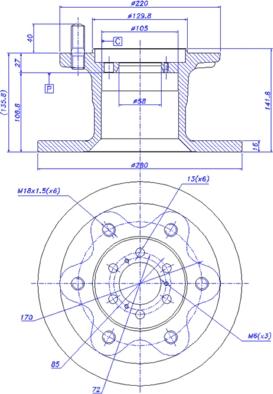 Motaquip VBD452 - Тормозной диск unicars.by