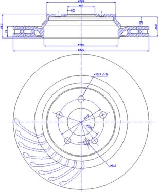 DURA BR34346 - Тормозной диск unicars.by