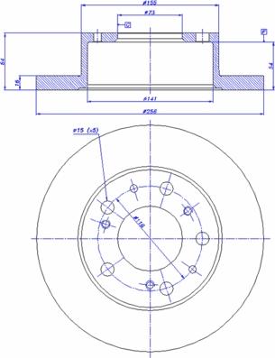 Dynamatrix DBD063 - Тормозной диск unicars.by