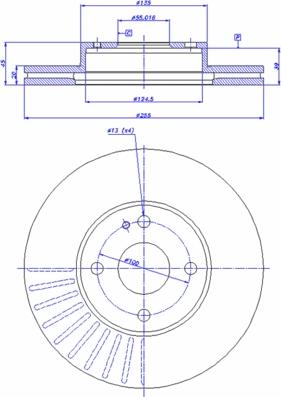 Brembo 09.7379.10 - Тормозной диск unicars.by