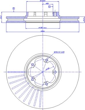 Mintex MDC1082 - Тормозной диск unicars.by