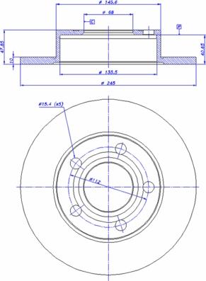 Zimmermann 100.1232.20 - Тормозной диск unicars.by