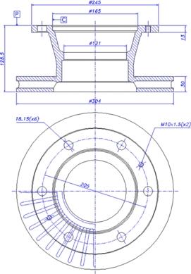 CAR 150.070 - Тормозной диск unicars.by