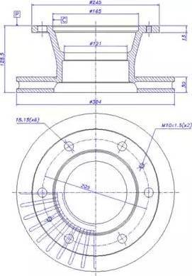 CAR 150.071 - Тормозной диск unicars.by