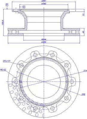 CAR 150.390 - Тормозной диск unicars.by