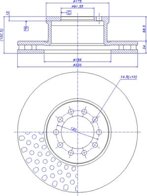 CAR 150.350 - Тормозной диск unicars.by