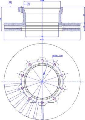 Marshall M2000045 - Тормозной диск unicars.by