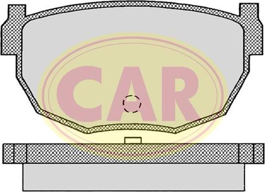 CAR PNT549 - Тормозные колодки, дисковые, комплект unicars.by