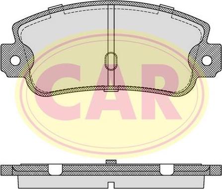 CAR PNT601 - Тормозные колодки, дисковые, комплект unicars.by