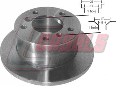 Casals 55204 - Тормозной диск unicars.by