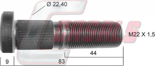 Casals 21283 - Шпилька ступицы колеса unicars.by