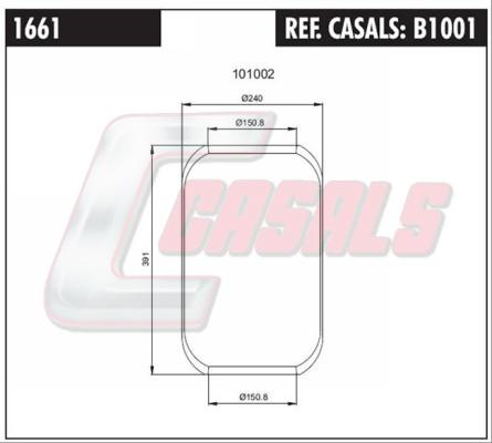 Casals B1001 - Кожух пневматической рессоры unicars.by