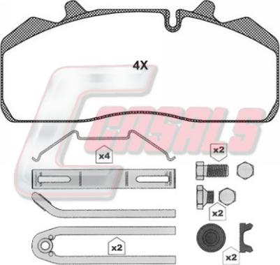 Textar 2915929824T3030 - Тормозные колодки, дисковые, комплект unicars.by