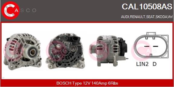 Casco CAL10508AS - Генератор unicars.by