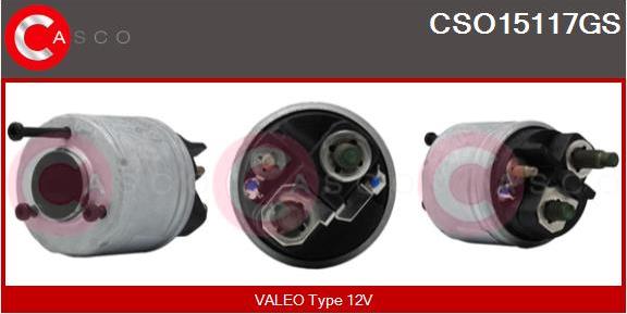 Casco CSO15117GS - Тяговое реле, соленоид, стартер unicars.by