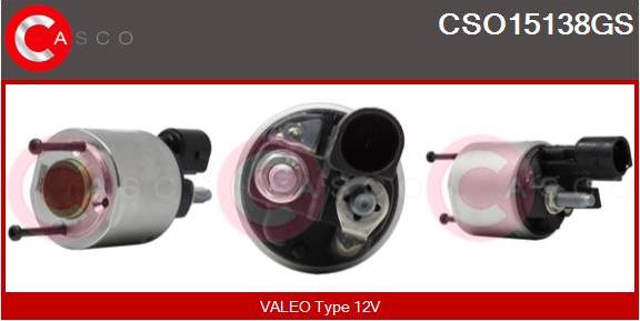 Casco CSO15138GS - Тяговое реле, соленоид, стартер unicars.by