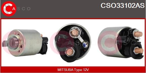 Casco CSO33102AS - Тяговое реле, соленоид, стартер unicars.by