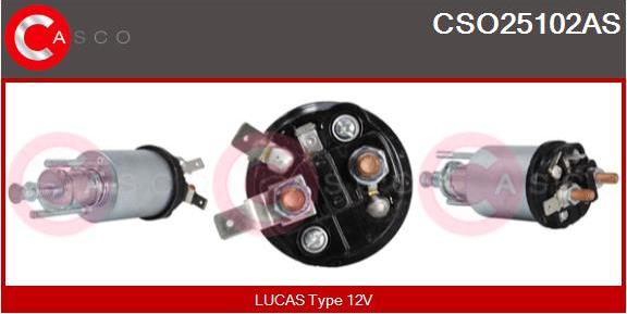 Casco CSO25102AS - Тяговое реле, соленоид, стартер unicars.by