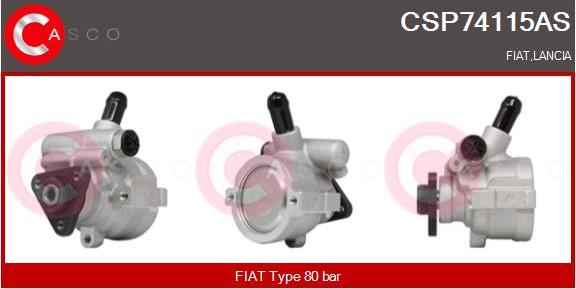 Casco CSP74115AS - Гидравлический насос, рулевое управление, ГУР unicars.by