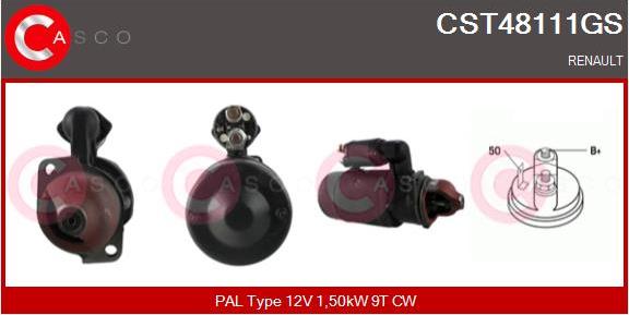 Casco CST48111GS - Стартер unicars.by