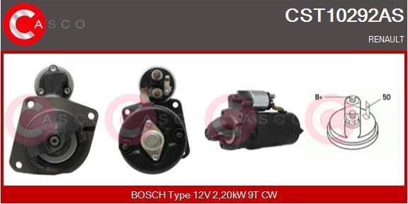 Casco CST10292AS - Стартер unicars.by