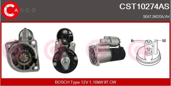 Casco CST10274AS - Стартер unicars.by