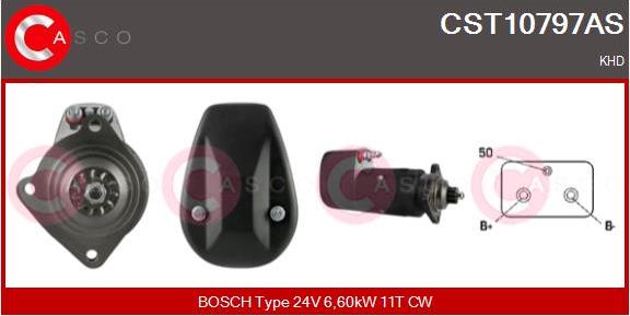 Casco CST10797AS - Стартер unicars.by