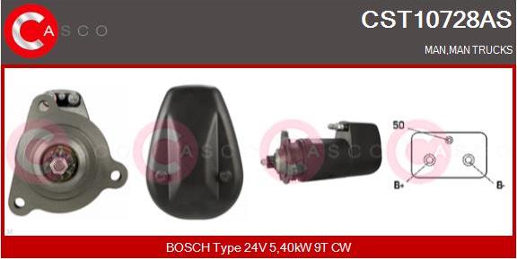 Casco CST10728AS - Стартер unicars.by