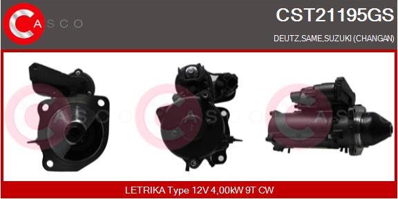 Casco CST21195GS - Стартер unicars.by