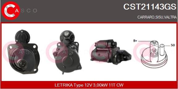 Casco CST21143GS - Стартер unicars.by