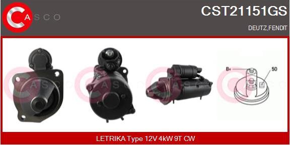 Casco CST21151GS - Стартер unicars.by