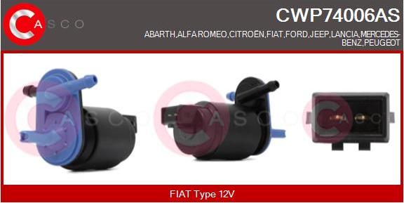 Casco CWP74006AS - Водяной насос, система очистки окон unicars.by