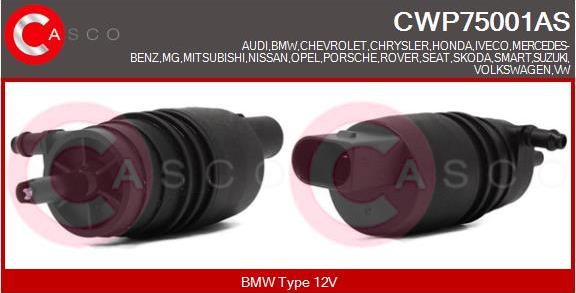 Casco CWP75001AS - Водяной насос, система очистки окон unicars.by