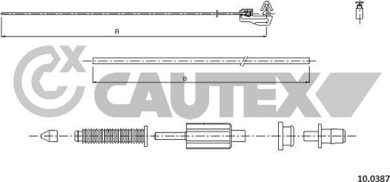 Cautex 765771 - Тросик газа unicars.by