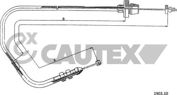 Cautex 761154 - Тросик газа unicars.by