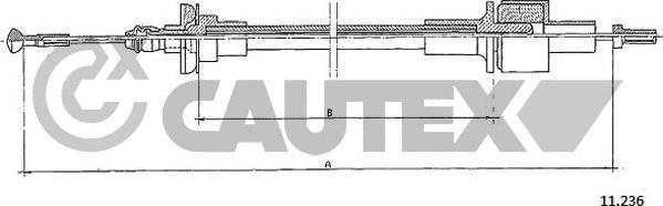 Cautex 761269 - Трос, управление сцеплением unicars.by