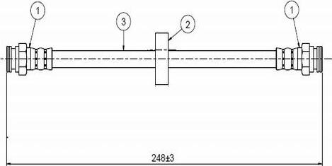 CAVO C800 591A - Тормозной шланг unicars.by