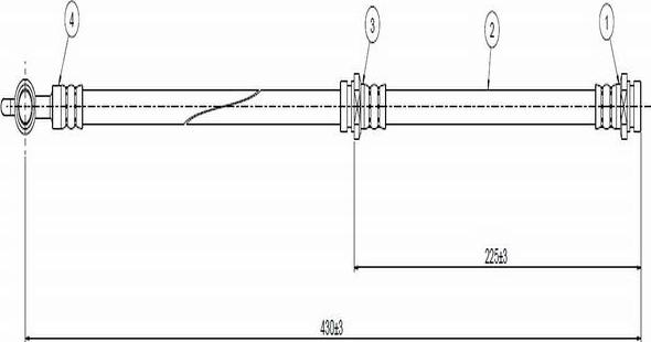 CAVO C800 561A - Тормозной шланг unicars.by