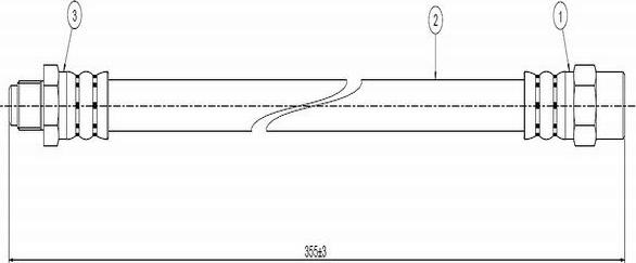 CAVO C800 099A - Тормозной шланг unicars.by