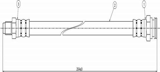 CAVO C800 180A - Тормозной шланг unicars.by