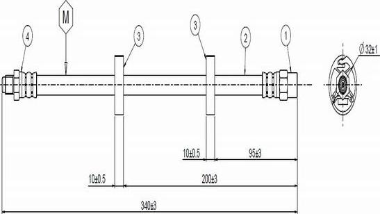 CAVO C800 379A - Тормозной шланг unicars.by