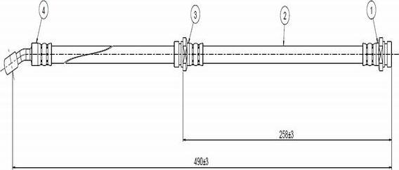 CAVO C800 707A - Тормозной шланг unicars.by