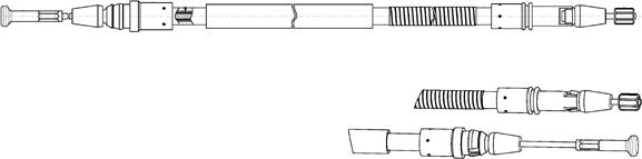 CEF AR02145 - Тросик, cтояночный тормоз unicars.by