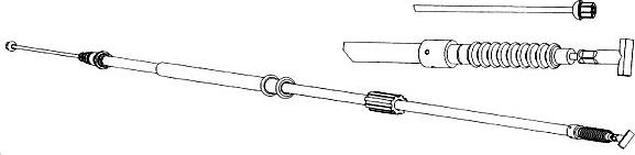 CEF FA02159 - Тросик, cтояночный тормоз unicars.by