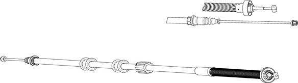 CEF FA02290 - Тросик, cтояночный тормоз unicars.by