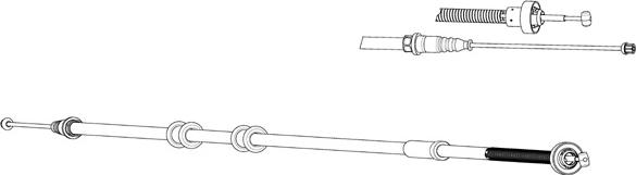 CEF FA02289 - Тросик, cтояночный тормоз unicars.by